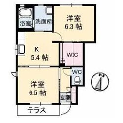 クレセントグリーンの物件間取画像